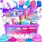 Original Stationery Slime Making Kit - Multicolor, Glow-in-The-Dark, Bubble Gum Scent - DIY Unicorn Slime Kit with Glitter & Clay Add-Ins - Holiday Activity & Birthday Gift for Kids Ages 7+